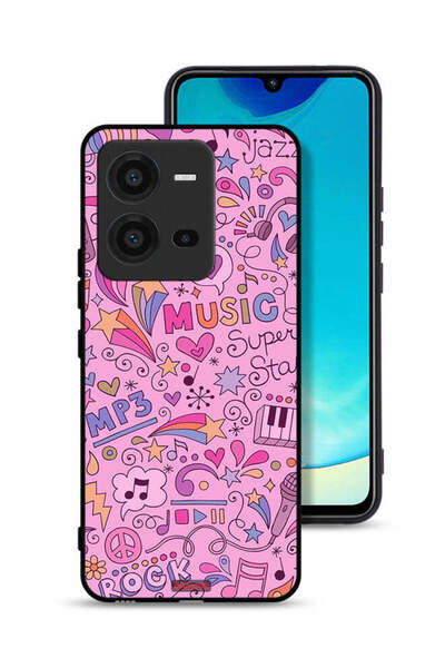 Tolwak غطاء حماية لهاتف Vivo V25 5G مع علامات موسيقية