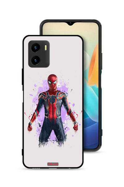Tolwak Vivo Y15s Protective Case Cover Iron Spider Artwork