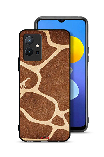 Tolwak غطاء حماية لهاتف Vivo Y75 5G بتصميم جلد الزرافة