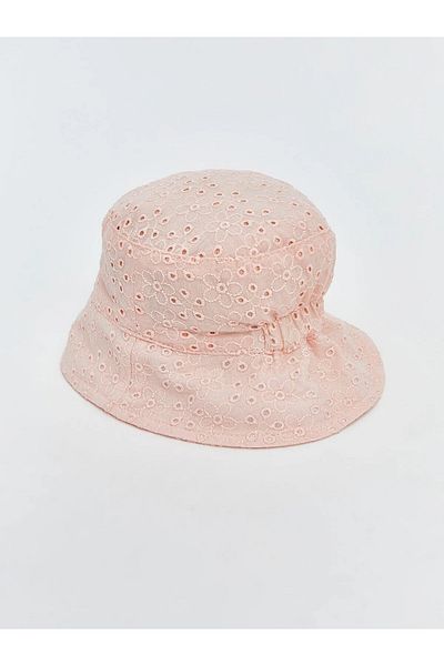 LC Waikiki Flower Embroidered Baby Girl Bucket Hat