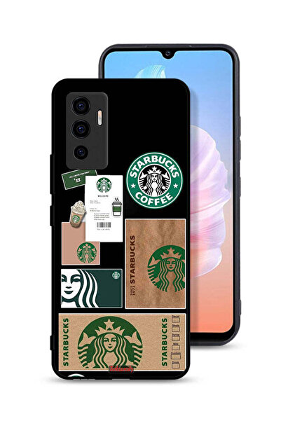 Tolwak غطاء حماية لهاتف Vivo V23e بملصق ستاربكس