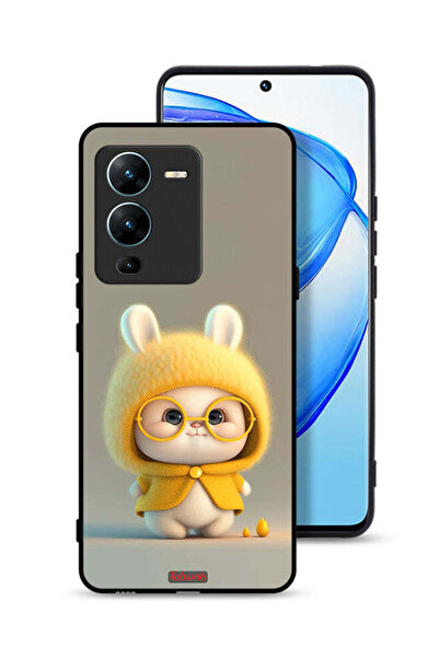 Tolwak غطاء حماية لهاتف Vivo V25 Pro 5G بتصميم أرنب صغير