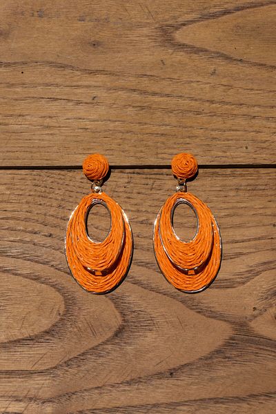 Rumon Wicker Oval Earrings