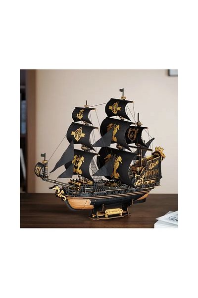 ROKR 3D Puzzle, Seahorse Ship, ROKR, Wood, 603 pieces