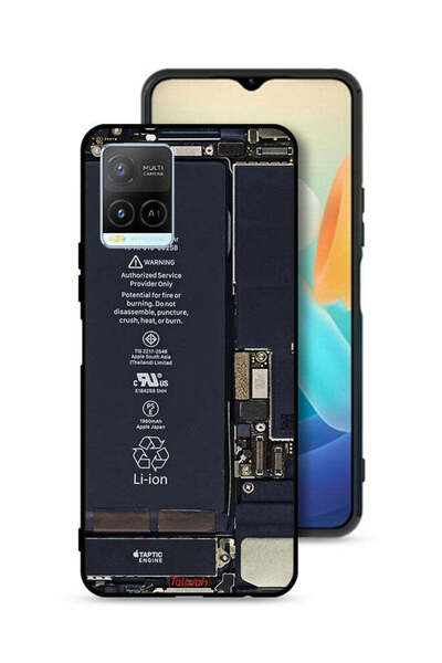 Tolwak غطاء حماية لهاتف Vivo Y32 بنمط دائرة الهاتف