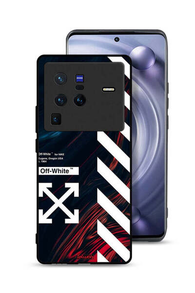 Tolwak Vivo X80 Pro Protective Case Cover Off White Sticker