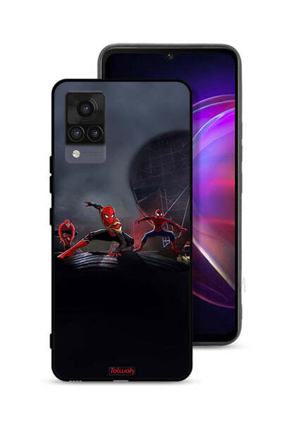 Tolwak Vivo V21 Protective Case Cover Three Spiders