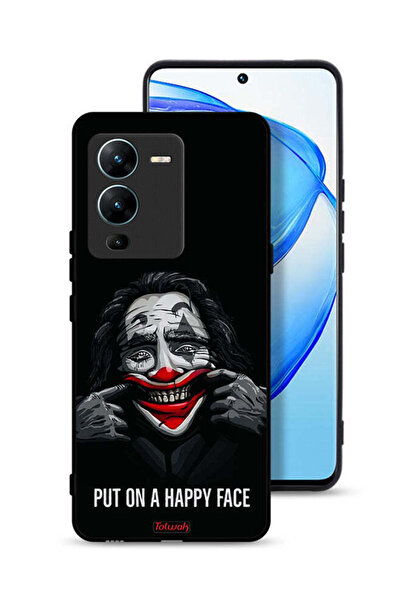 Tolwak غطاء حماية لهاتف Vivo V25 Pro 5G بوجه سعيد