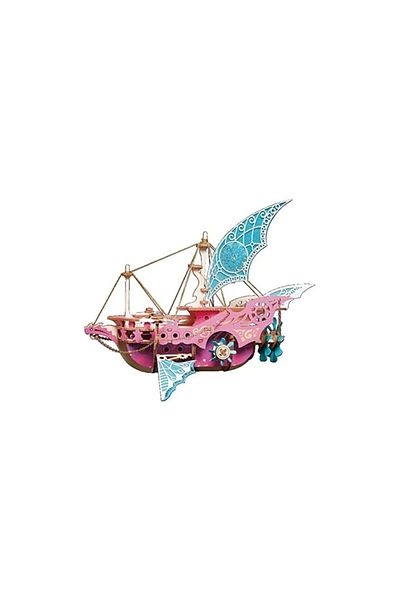 Robotime 3D Puzzle, Steampunk Airship - One Thousand and One Nights, HC, wood, 81 pieces