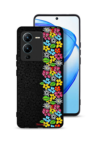 Tolwak غطاء حماية لهاتف Vivo V25 Pro 5G من مجموعة Flowers Line