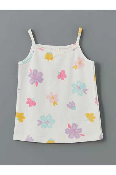 LC Waikiki Square Collar Printed Girl's Athlete 2-Piece