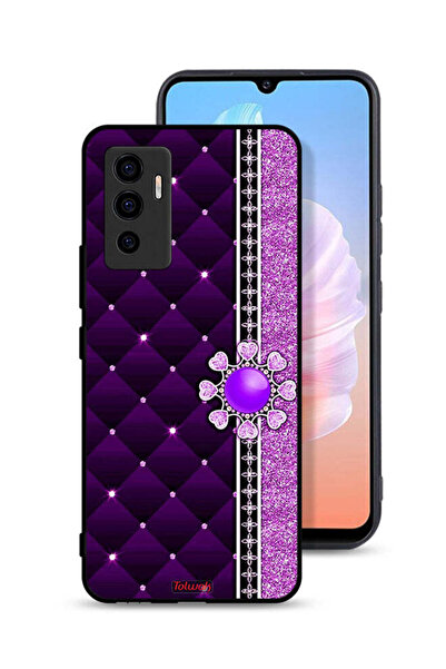Tolwak Vivo V23e Protective Case Cover Glitter Hearts
