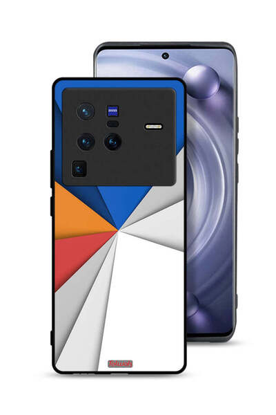 Tolwak غطاء حماية لجهاز Vivo X80 Pro مصنوع من مادة مطابقة للفن التجريدي