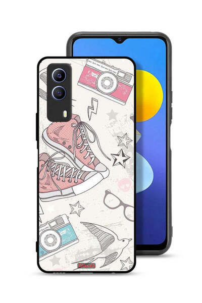 Tolwak غطاء حماية من القماش بتصميم حذاء وكاميرا من Vivo T1x