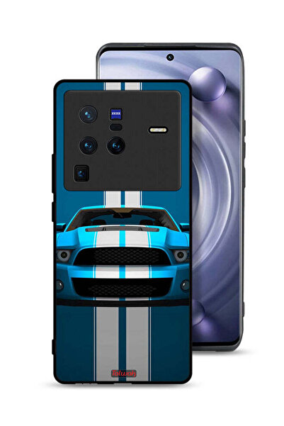 Tolwak Vivo X80 Pro Protective Case Cover Car Abstract Art