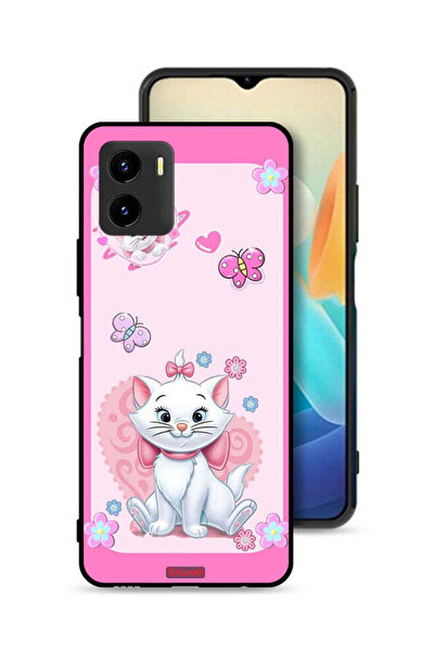Tolwak Vivo Y15s Protective Case Cover Cute Lady Cat