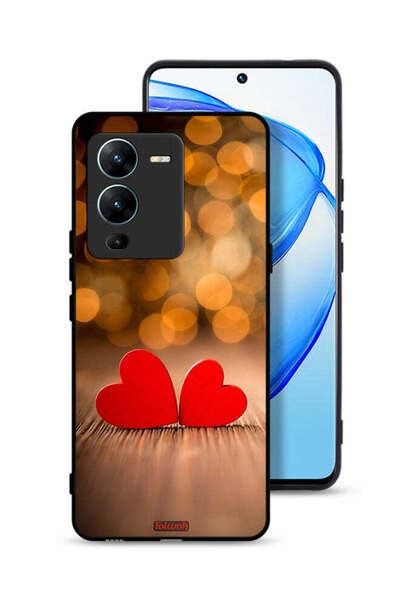 Tolwak Vivo V25 Pro 5G Protective Case Cover Two Beautiful Hearts