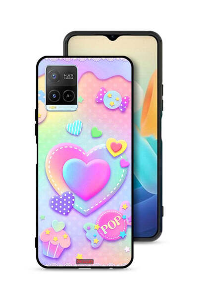 Tolwak غطاء حماية Vivo Y32 بتصميم قلوب البوب