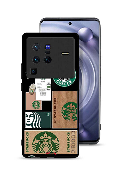 Tolwak غطاء حماية لجهاز Vivo X80 Pro بملصق ستاربكس