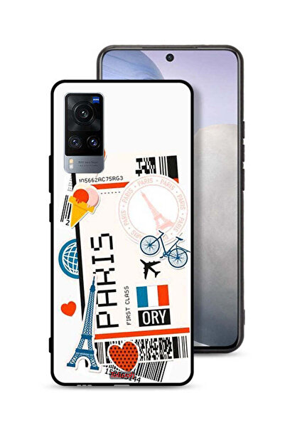 Tolwak غطاء حماية لجهاز Vivo X60t بملصق باريس