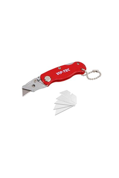 viptec Vt875158 Katlanır Mini Maket Bıçağı 10mm (5 ADET YEDEKLİ)