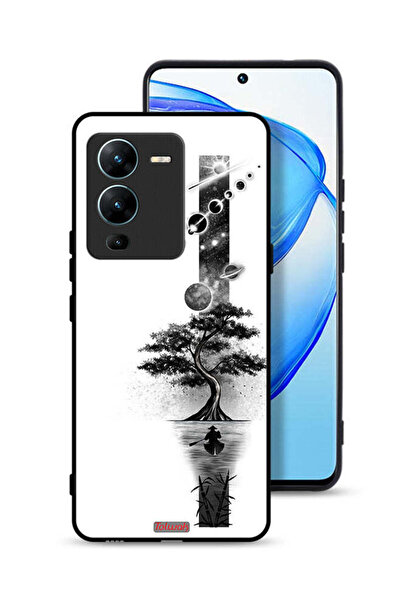 Tolwak غطاء حماية Vivo V25 Pro 5G بتصميم فن الأرض والفضاء