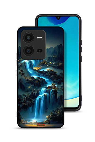 Tolwak غطاء حماية لهاتف Vivo V25 5G بتصميم شلال فني