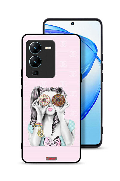Tolwak Vivo V25 Pro 5G Protective Case Cover Holding Two Donuts
