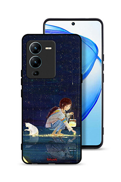 Tolwak غطاء حماية لهاتف Vivo V25 Pro 5G برسومات نجوم التجميع
