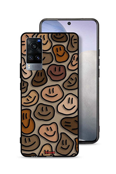 Tolwak Vivo X60t Protective Case Cover Smiley Faces Art