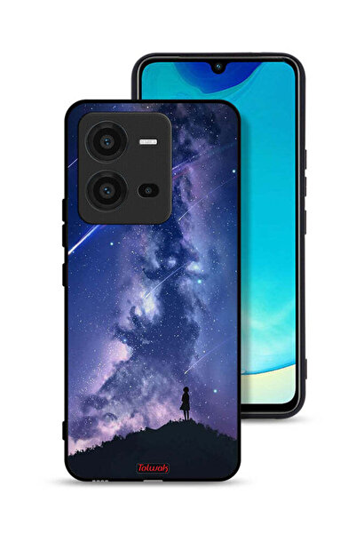 Tolwak غطاء حماية لهاتف Vivo V25 5G بنقشة نجوم متحركة