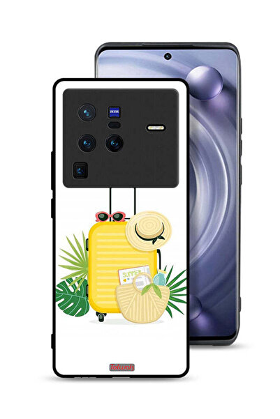 Tolwak Vivo X80 Pro Protective Case Cover Summer Digital Art