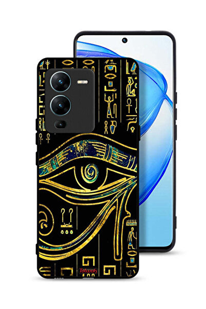 Tolwak غطاء حماية لهاتف Vivo V25 Pro 5G بتصميم عين فنية