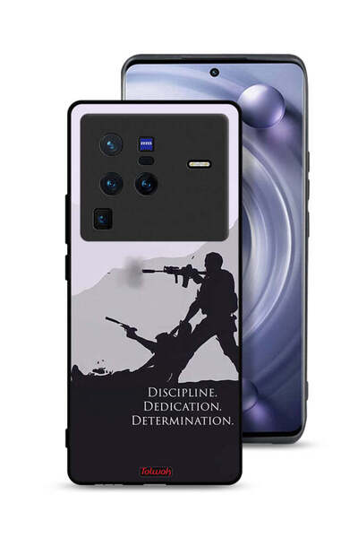 Tolwak Vivo X80 Pro Protective Case Cover Discipline Dedication Determination
