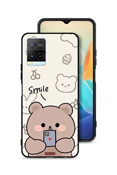 Tolwak Vivo Y33s 4G Protective Case Cover Smile Bear Art