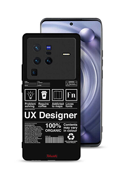 Tolwak Vivo X80 Pro Protective Case Cover Ux Designer Sticker