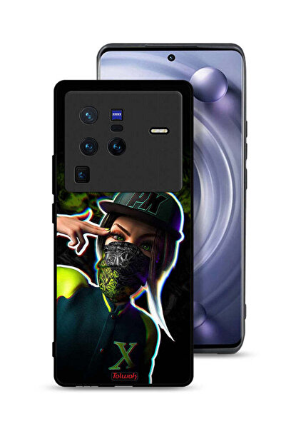 Tolwak غطاء حماية لهاتف Vivo X80 Pro برسومات فنية جمالية للفتيات