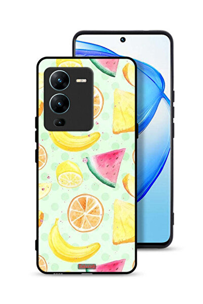 Tolwak غطاء حماية لهاتف Vivo V25 Pro 5G بتصميم فن الألوان المائية والفواكه