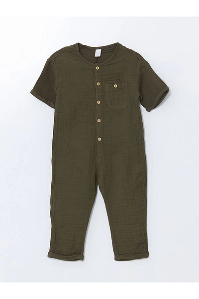 LC Waikiki Crew Neck Basic Short Sleeve Boys' Jumpsuit