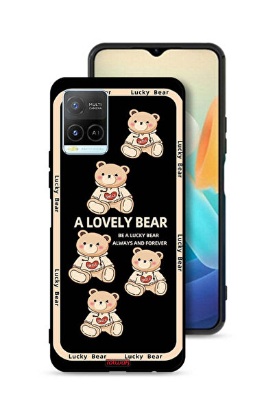 Tolwak غطاء حماية لهاتف Vivo Y21 - دب جميل