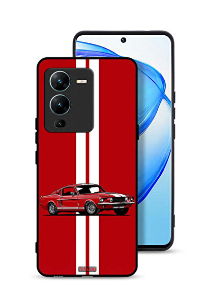 Tolwak غطاء حماية Vivo V25 Pro 5G بتصميم سيارة كلاسيكية تجريدية