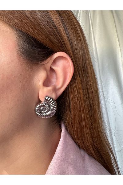 Petra Jeweils Silver Earrings with Sea Shells