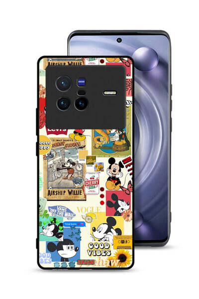 Tolwak Vivo X80 Protective Case Cover Chose Happy And Stickers