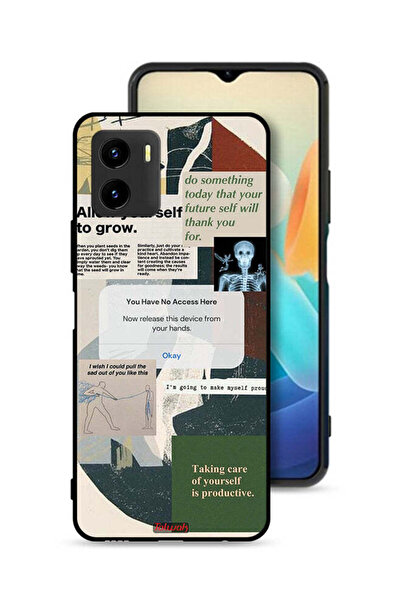 Tolwak غطاء حماية لهاتف Vivo Y15s اسمح لنفسك بالنمو