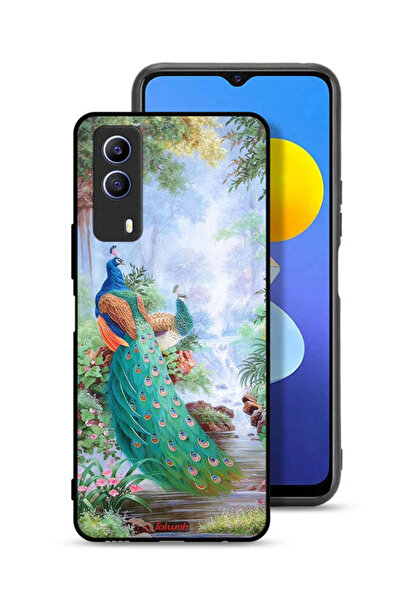 Tolwak غطاء حماية لجهاز Vivo T1x بتصميم الطاووس
