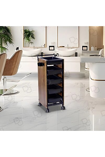 Viva Professional Salon Spa Product Organizing Trolley Wooden