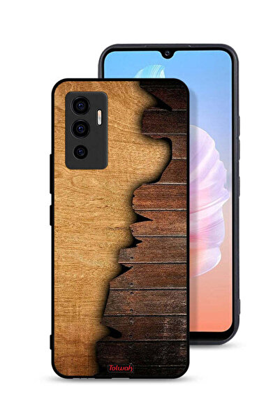 Tolwak غطاء حماية لهاتف Vivo S10e 5G بنمط خشبي عتيق
