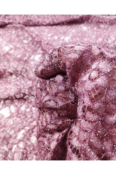 Kumaş Parça Lace in Pink Color (Width 130 cm X Length 220 cm)