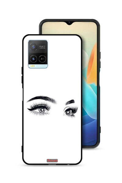 Tolwak غطاء حماية لهاتف Vivo Y21 برسومات عيون فنية