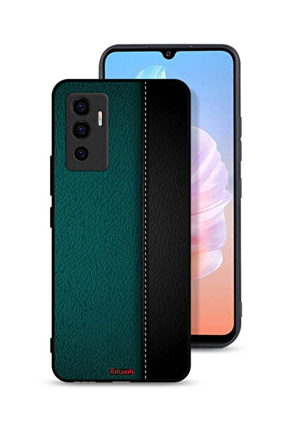 Tolwak غطاء حماية جلدي بنمط هندسي لهاتف Vivo S10e 5G